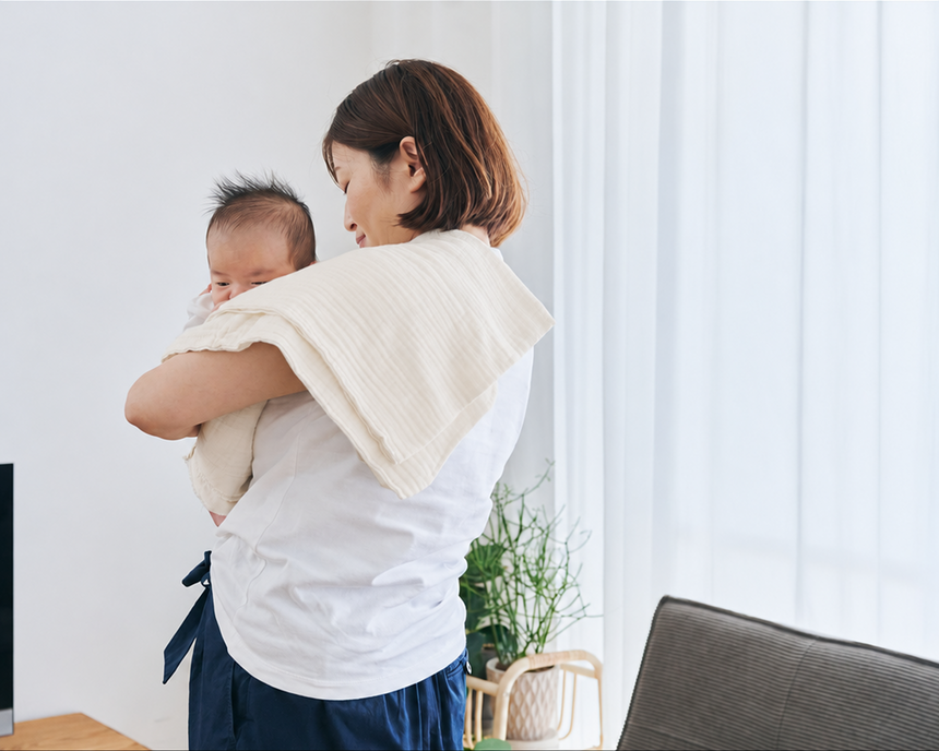 おくるみバスタオル