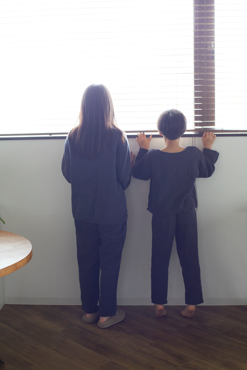 【10%OFF】子ども用 3重ガーゼパジャマ