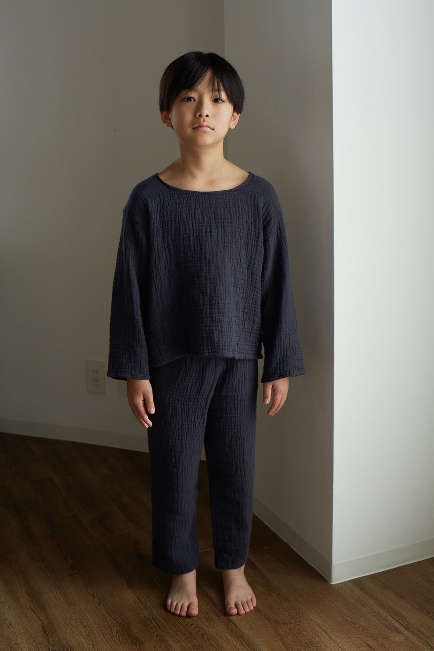 【10%OFF】子ども用 3重ガーゼパジャマ