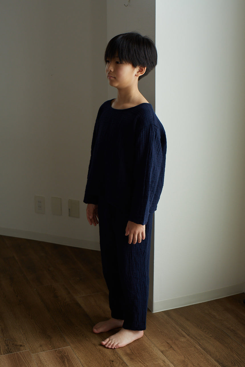 【10%OFF】子ども用 3重ガーゼパジャマ