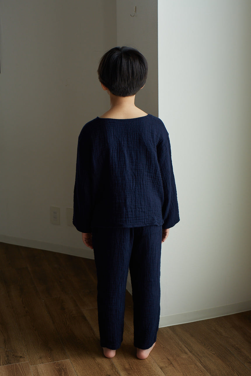 【10%OFF】子ども用 3重ガーゼパジャマ