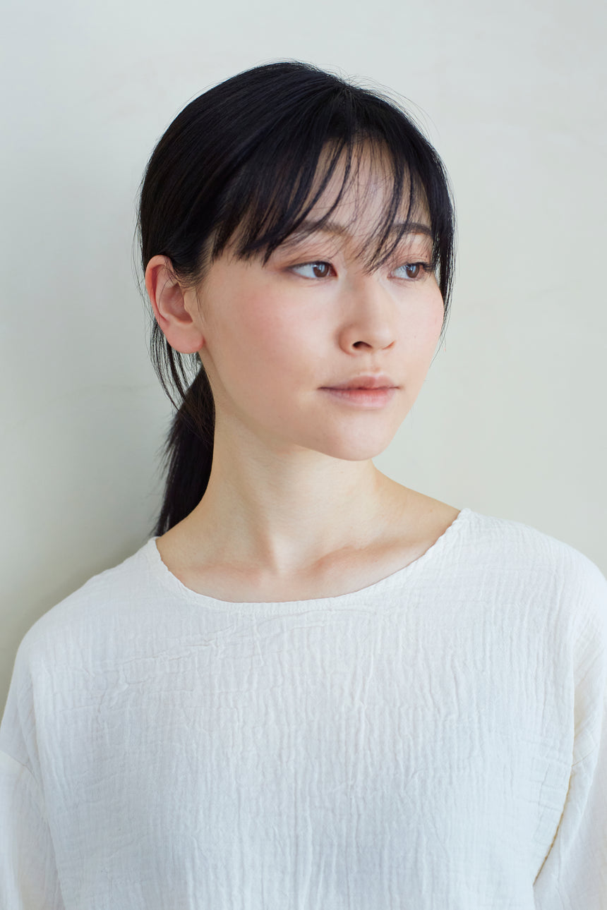 2重ガーゼ長袖Tシャツ