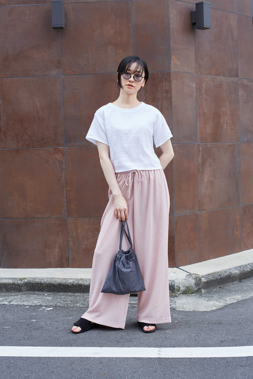 ショート丈半袖Tシャツ