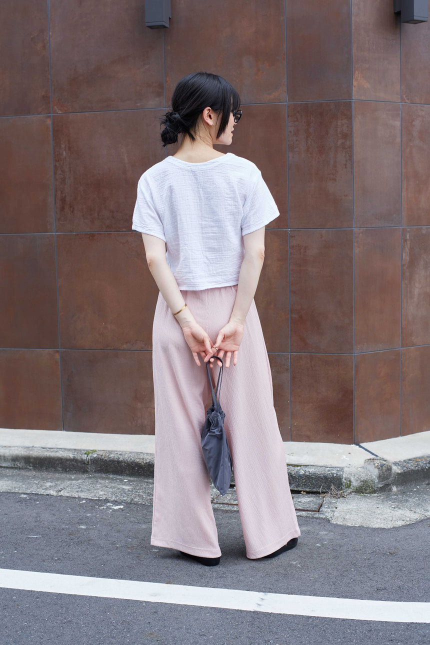ショート丈半袖Tシャツ