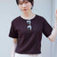 ショート丈半袖Tシャツ