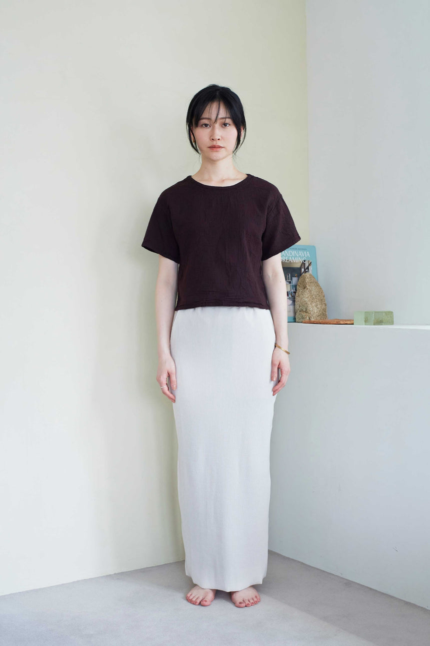 ショート丈半袖Tシャツ