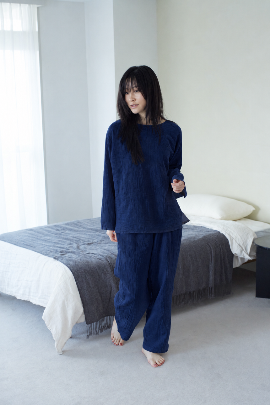 2重ガーゼ長袖Tシャツ
