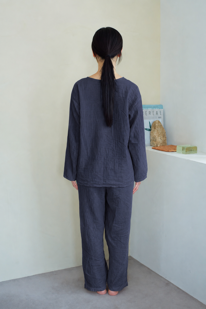 2重ガーゼ長袖Tシャツ