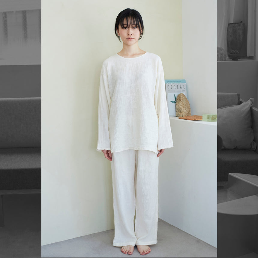【10%OFF】2重ガーゼパジャマ（長袖）