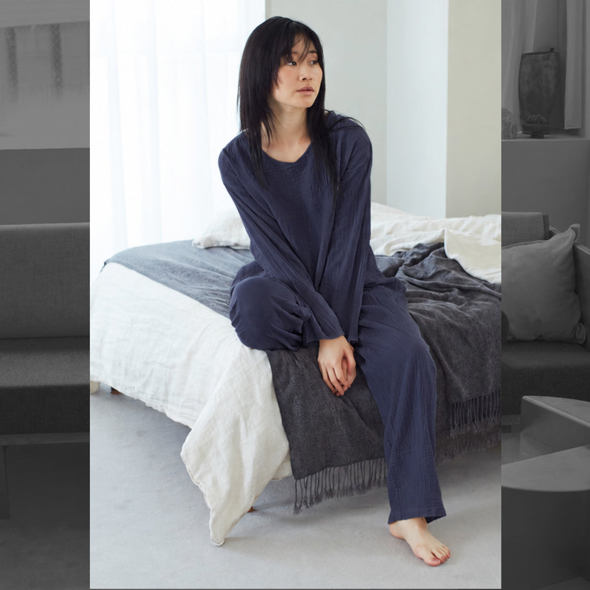 【10%OFF】2重ガーゼパジャマ（長袖）