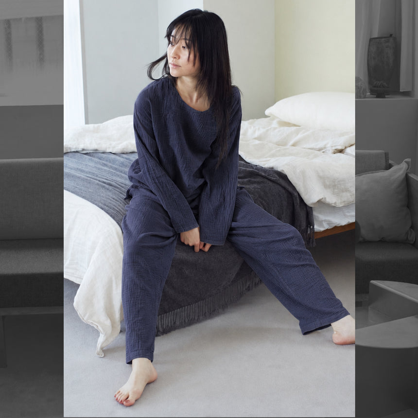 【10%OFF】2重ガーゼパジャマ（長袖）