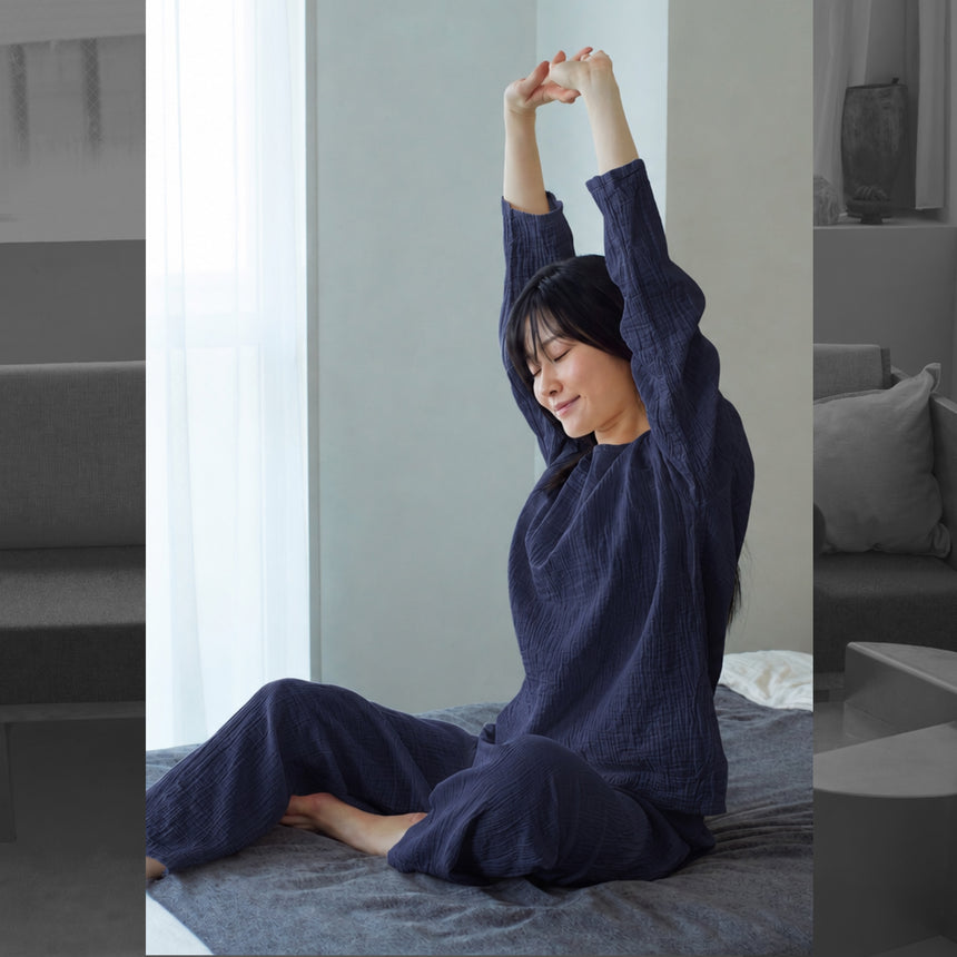 【10%OFF】2重ガーゼパジャマ（長袖）