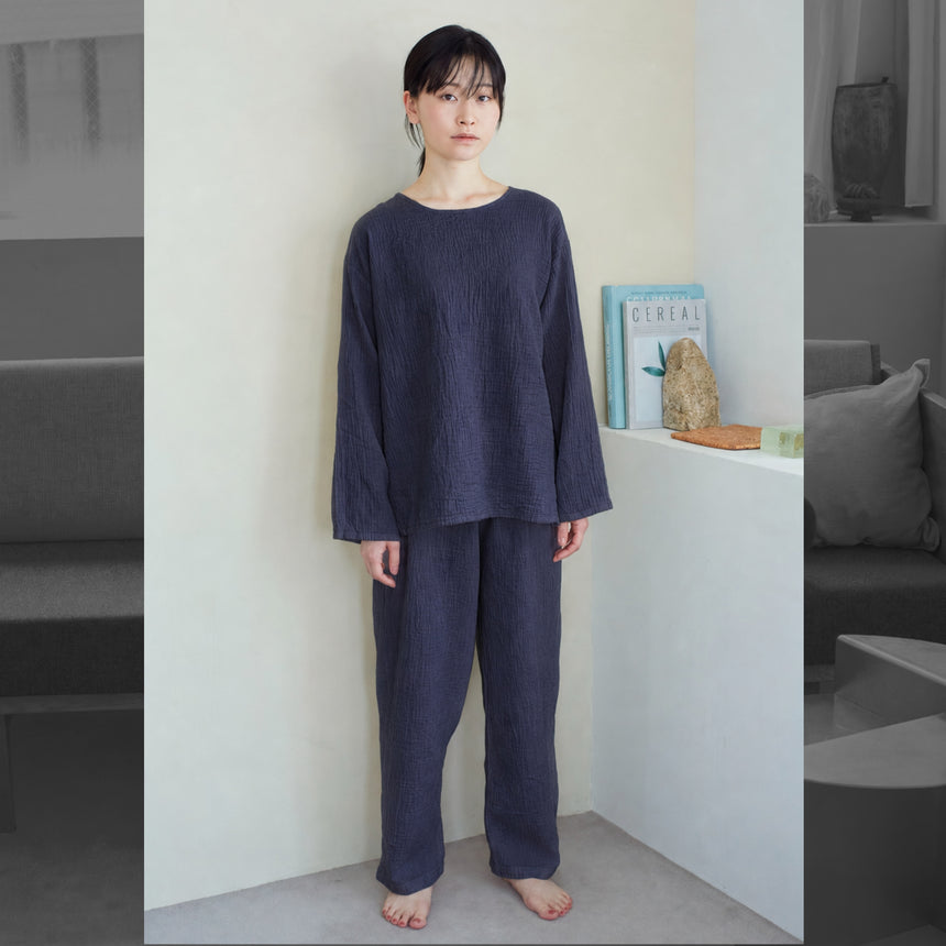 【10%OFF】2重ガーゼパジャマ（長袖）
